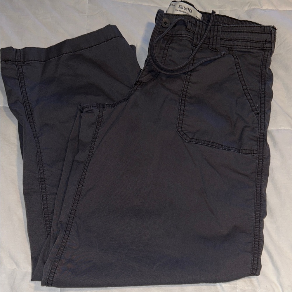 Hollister Charcoal Casual Pants